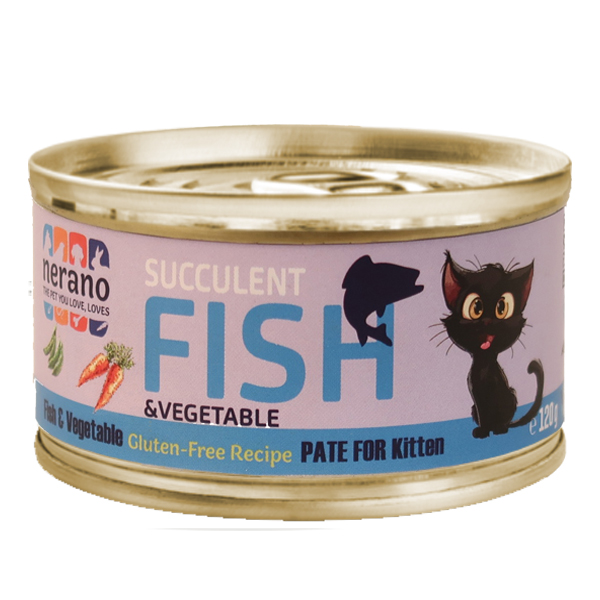 Kitten 120 Fish (1) غذای بچه گربه طعم ماهی و سبزیجات - Image 1